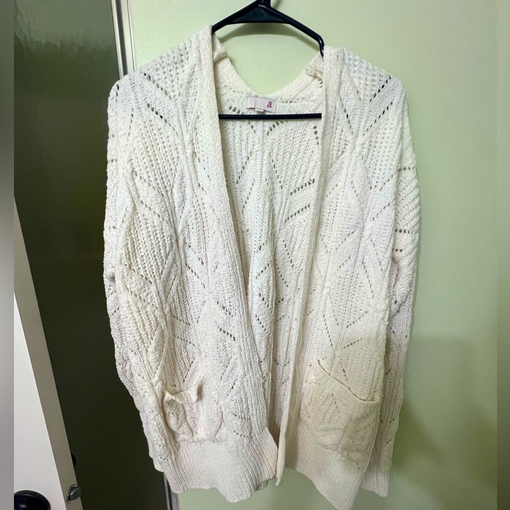 Cream colored cardigan